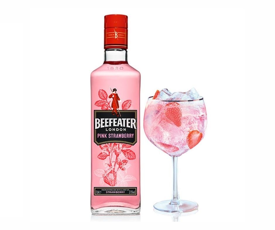 Beefeater Gin Pink Strawberry 1 lit 37,5 Бистра Вода
