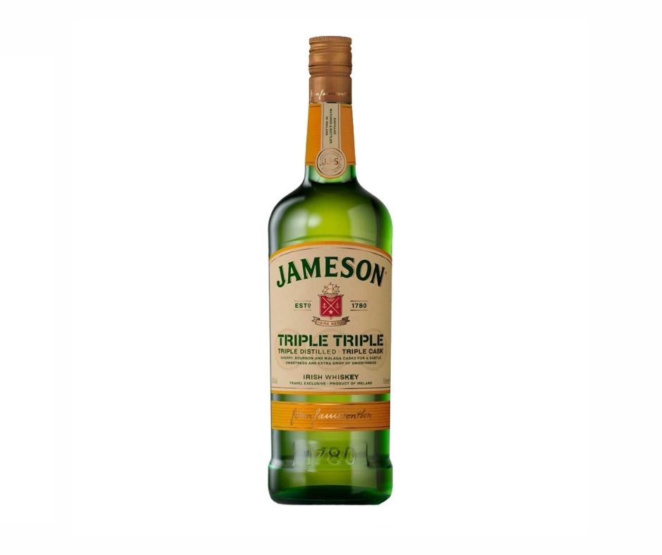 Jameson Triple Triple Distilled Triple Cask Irish Whiskey 1 lit
