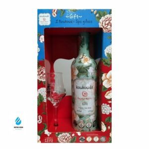 Koukoudo Liqueur Mastic Box 0.7 lit +1 spa glass
