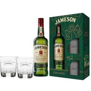 Jameson 0.7 lit + 2 Glasses Gift Box - Бистра Вода