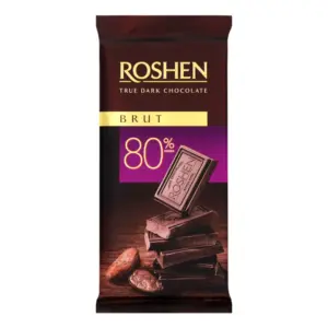 Roshen Chocolate Dark Brut 80%