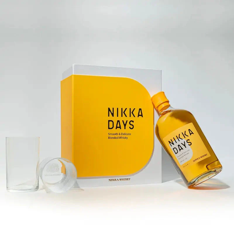 Nikka Days + Glasses Gift Set 0.7L – Премиум јапонско виски со сет чаши Nikka Days + Glasses Gift Set 0.7L – Премиум јапонско виски со сет чаши