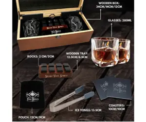 виски премиум сет-five bell's-bistra voda