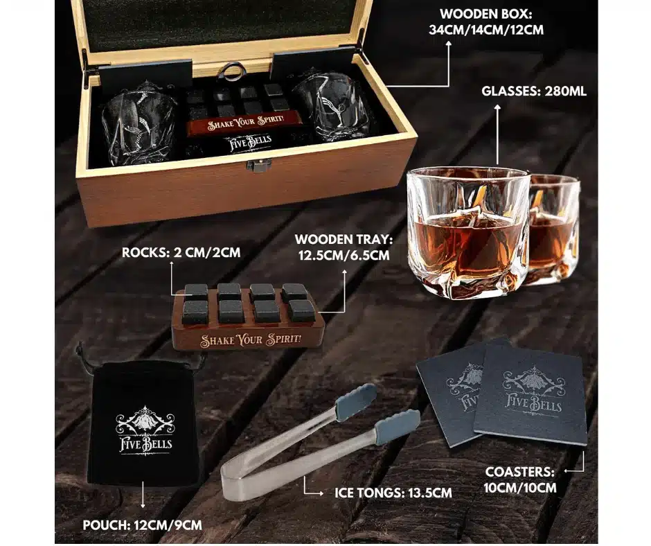 виски премиум сет-five bell's-bistra voda