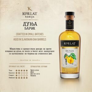 Korlat Rakija Dunja Barrique 40% 0.7 lit