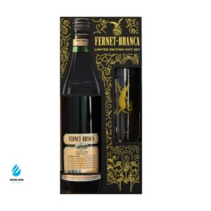 Fernet Branca Mentol 35% 0.7 lit + 2 glasses