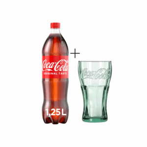 Coca Cola 1,25 lit + Подарок Чаша за купени 2х1,25лит
