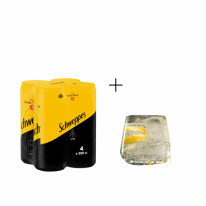 Schweppes Tonic Water 0.33 lit 4x1 + Подарок чаша