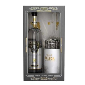 Vodka Beluga 1 lit + Caviar set