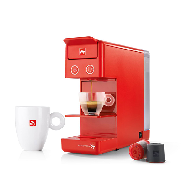 illy IperEspresso Машина за кафе Y3.3 Црвена + 54 Kapsuli Classico Подарок