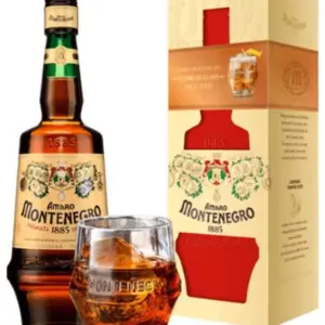 Amaro Montenegro Gift Box + Icon Glass 0.75L