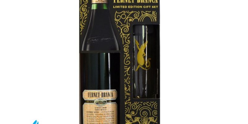 Fernet Branca Mentol 35% 0.7 lit Gift Box Limited Edition + 2 glasses